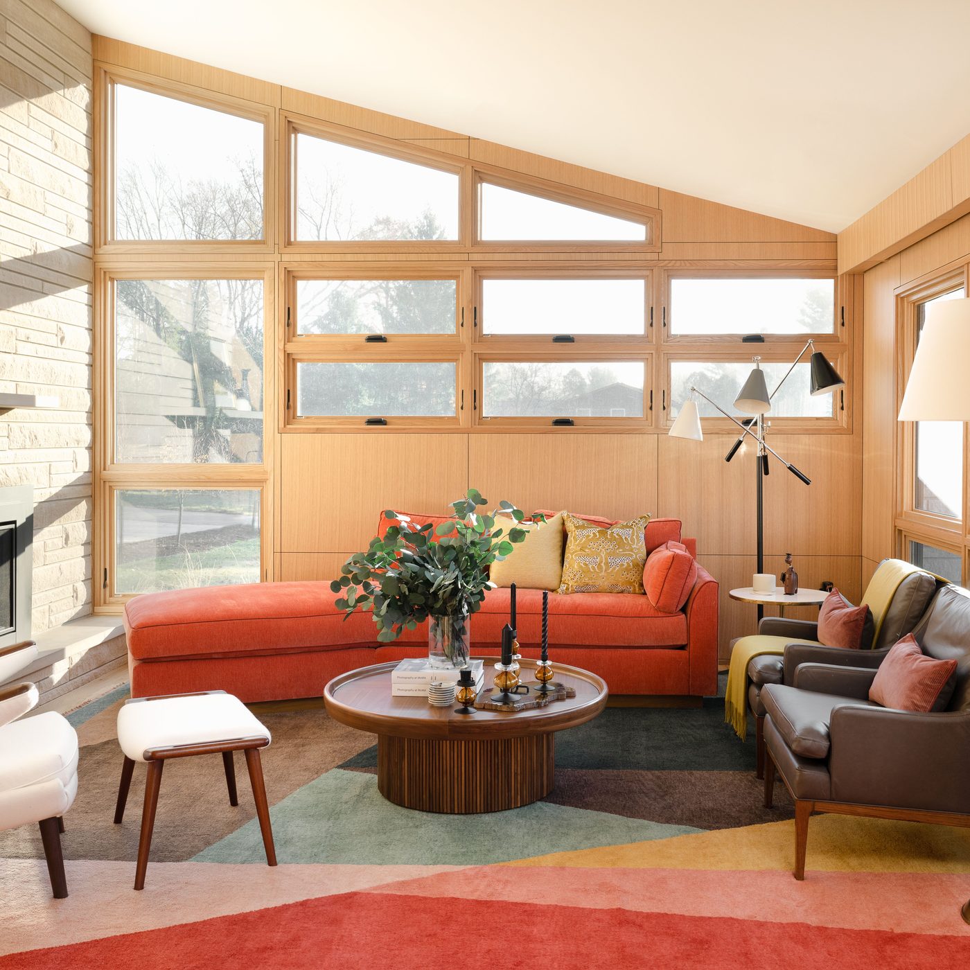 Clean and restored modern interior space